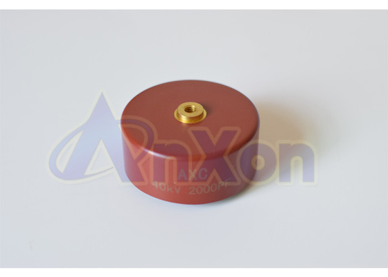 China 15KV 2200PF Low Inductance Y5T Screw Terminal Doorknob Ceramic Capacitor supplier