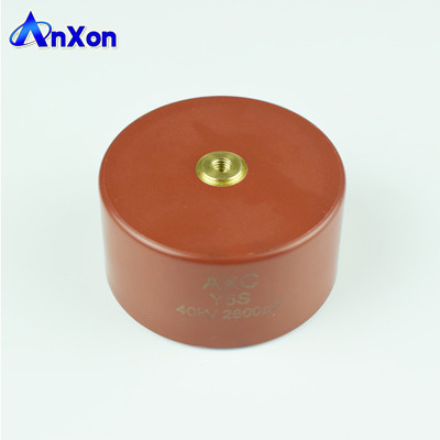 China 40KV 5500PF HV doorknob capacitor 40KV 552  High voltage doorknob capacitor supplier