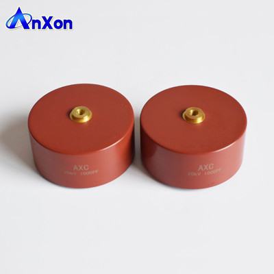 China HP40EY0102M Capacitor 20KV 1000PF 20KV 102 Red color High voltage ceramic capacitor supplier