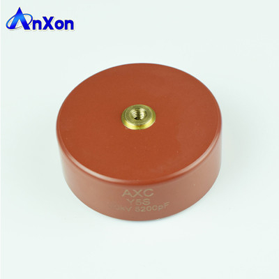 China AXCHV20D532KDB Capacitor 20KV 5300PF 20KV 532 Red color disc ceramic capacitor supplier