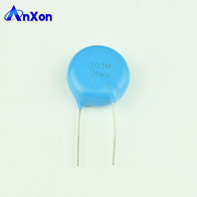 China HV Disc Ceramic Capacitor 20KV 10000PF 103 Color TV doublers and triplers capacitor supplier