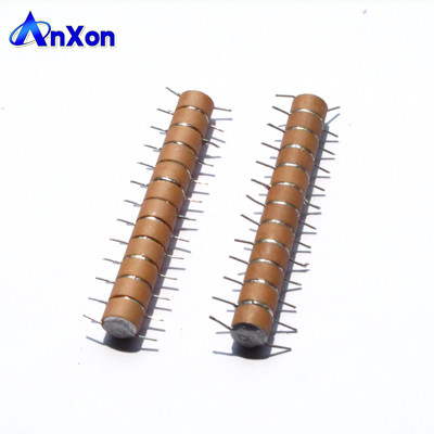 China 500PF 100PF 2200PF 2400PF 12 elements High Voltage Stack Type Capacitor supplier