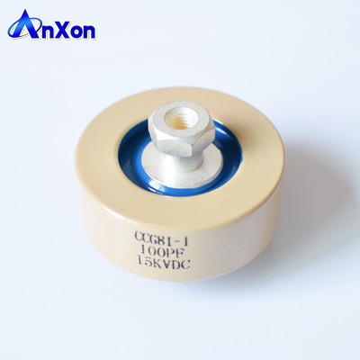 China AnXon CCG81-1 15KV 100PF 60KVA HP capacitor RF power ceramic capacitor supplier