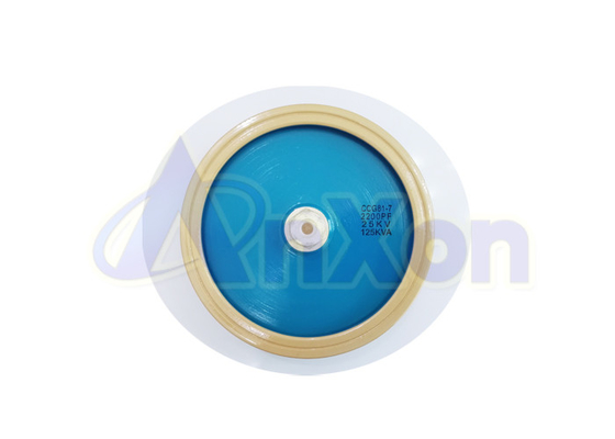 China AnXon CCG81 Plate Shaped capacitor 25KV 2200PF Disc ceramic capacitor supplier