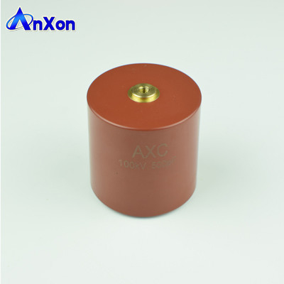 China CVT Coupling Capacitor 100KV 500PF 100KV 501 Red color High voltage ceramic capacitor supplier