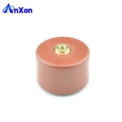 China UHF high voltage capacitor 30KV 900PF 30KV 901 AC Capacitor HV ceramic capacitor without coating supplier