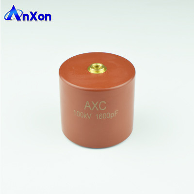 China VHF high voltage capacitor 100KV 2000PF 100KV 202 HV capacitor for high voltage columns supplier