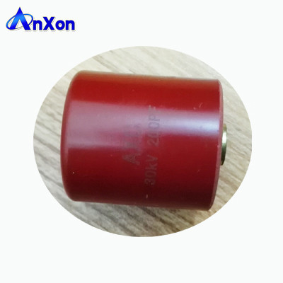 China UHV-231A Z5T Capacitor 30KV 200PF 30KV 201 AXC High voltage ceramic capacitor supplier