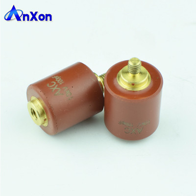 China AXCT8GN25PK10DB NPO Capacitor 10KV 25PF Molded Type HV Capacitor For Laser Equipment supplier