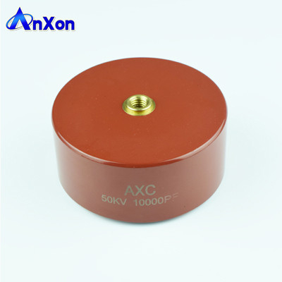 China AXCT8G50D103KDC K5000 Capacitor 50KV 10000PF 10NF 0.01UF HV RF Power doorknob capacitors Mfg supplier