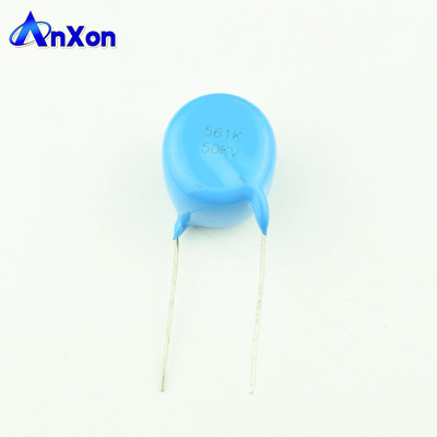 China High Voltage Condensateur 50KV 500PF 501 HV Ceramic Disc Capacitor supplier