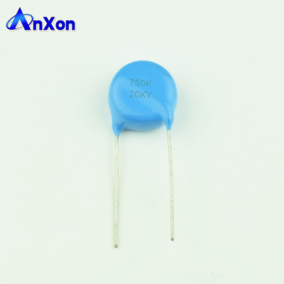 China High Voltage Condensador 20KV 60PF Radial Leaded Disc Ceramic Capacitor supplier