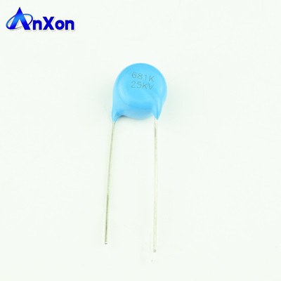 China High Voltage Condenser 25KV 500PF 501 Disc Shaped Ceramic Capacitor supplier