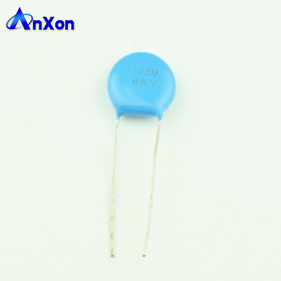 China HV Disc Kondensator 6KV 10000PF 103 Radial Lead Type Ceramic Capacitor supplier