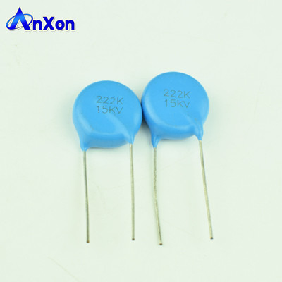 China High Voltage Condensateur 15KV 2200PF 222 HV Ceramic Disc Capacitor supplier