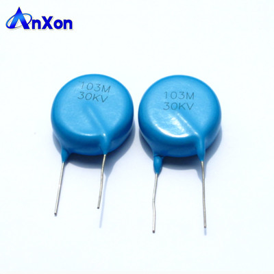 China High Voltage Disc Ceramic Condenser 30KV 10000PF 103 Wire Ceramic Capacitor supplier