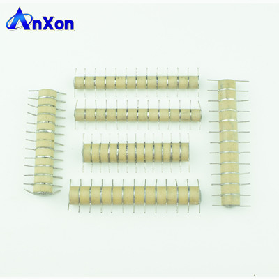 China 8KV 10KV 12KV 15KV 20KV 25KV 30KV 12 stages High Voltage Ceramic Capacitor Stacks supplier