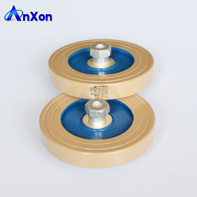 China 15KV 350PF 75KVA  AnXon CCG81 High power RF plate ceramic capacitor supplier