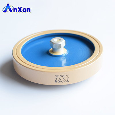 China AnXon CCG81-7 15KV 2200PF 125KVA High voltage RF power disk ceramic capacitor supplier