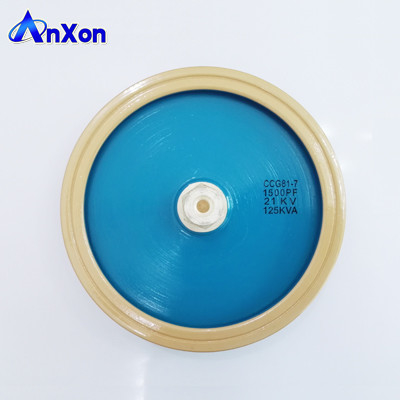 China RF power Kondensator 21KV 2000PF 125KVA Class 1 Ceramic RF power capacitor supplier