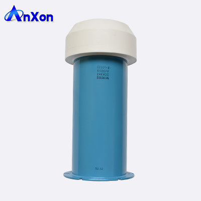 China TWXF142314 24KV 5000PF 3000KVA Low losses ceramic water cooled RF power capacitor supplier