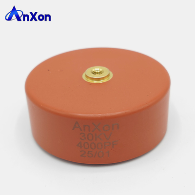 China 30KV 4000PF N4700 Ceramic High Power High Voltage Disc Capacitor AXCT8GE40402K3D1B supplier