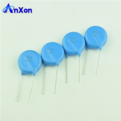 China Blue Disc Ceramic Capacitor 20KV 150PF SL Xenon headlamps Ceramic Capacitor supplier