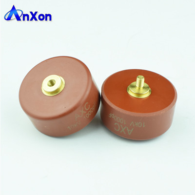 China AnXon CT8G 10KV 100000PF 103 N4700 Red color disc ceramic capacitor supplier