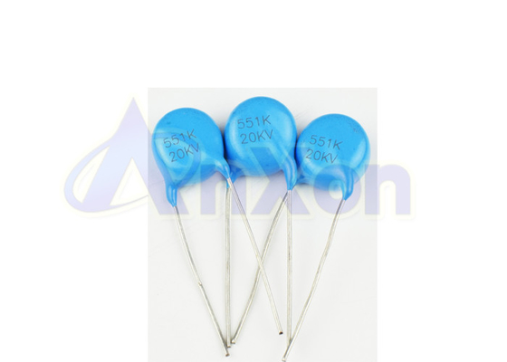 Made in China Blue Disc Type AnXon 20KV 550PF Lasers Ceramic Capacitor supplier