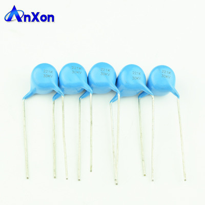 AnXon CT81 High Voltage Radial Lead Blue Coating Disc Ceramic Capacitor supplier