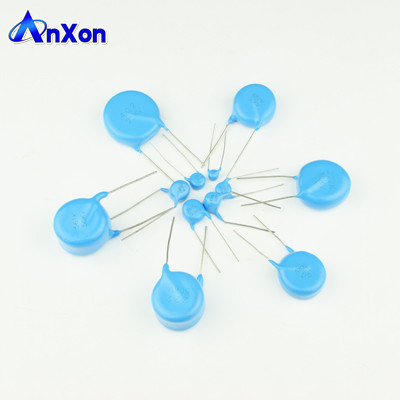 AnXon CT81 High Voltage Radial Lead Blue Coating Disc Ceramic Capacitor supplier