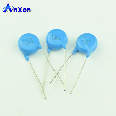 HV  Capacitor 15KV 1000PF 102 High Voltage Blue Disc Capacitor supplier