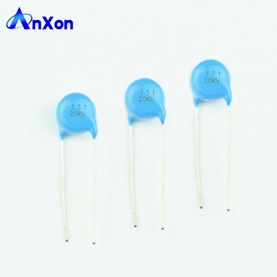 High Voltage Condensateur 20KV 330PF 331 HV Blue Ceramic Disc Capacitor supplier