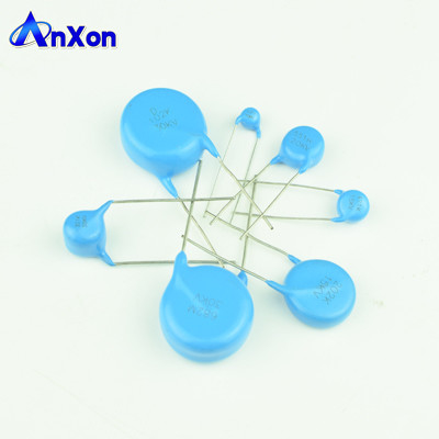 High Voltage Kondensator 40KV 1000PF 102 High voltage blue Disc ceramic capacitor supplier