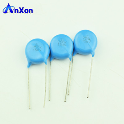 High Voltage Kondensator 15KV 75PF Disc capacitor with epoxy coating supplier