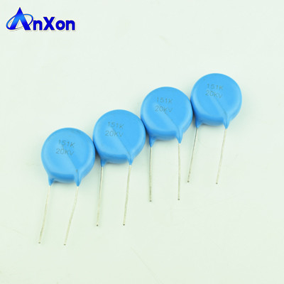 High Voltage Condensador 20KV 150PF 151 High voltage leaded Disc capacitor supplier