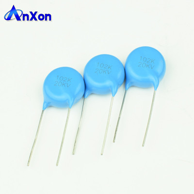 High Voltage Condensateur 20KV 1000PF 102 High Voltage Ceramic DC Disc Capacitor supplier
