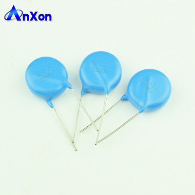 High Voltage Condenser 20KV 2200PF 222 High Voltage HV Ceramic Disc Capacitor supplier