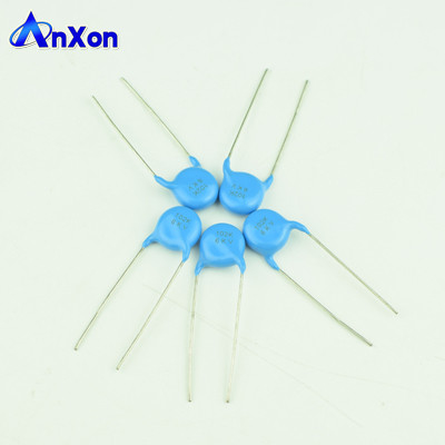 High Voltage Condenser 6KV 2200PF 222 Blue Disc Leaded Type Ceramic Capacitor supplier