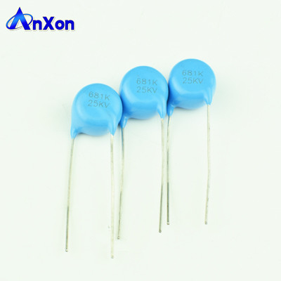 High Voltage Condenser 25KV 500PF 501 Disc Shaped Ceramic Capacitor supplier
