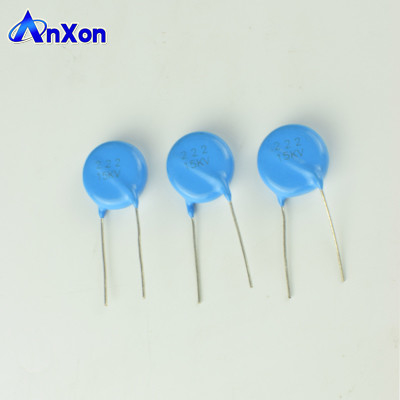 High Voltage Condensateur 15KV 2200PF 222 HV Ceramic Disc Capacitor supplier