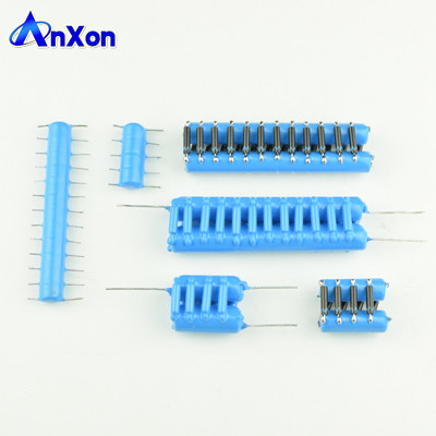 High voltage ceramic capacitor array with blue epoxy resin coating supplier