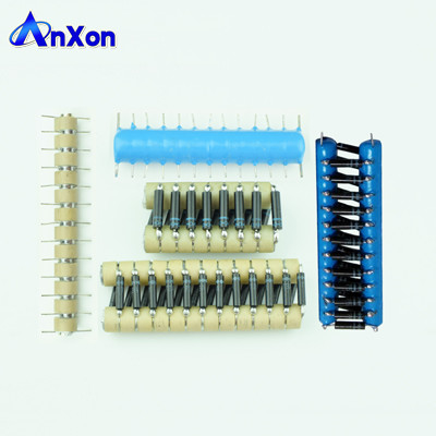 High voltage ceramic capacitor array with blue epoxy resin coating supplier