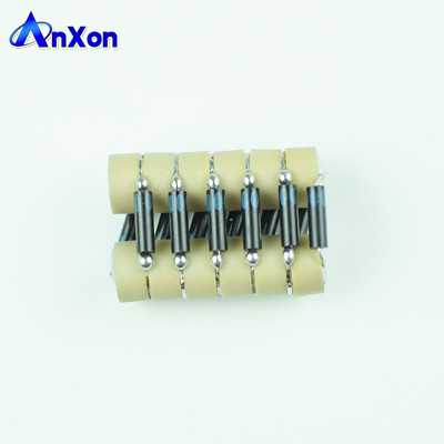 High Voltage 6 discs ceramic capacitor stacks with diode module supplier