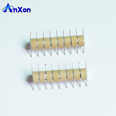 25KV 100PF 8 elements customized  High Voltage Ceramic Capacitor Stacks supplier