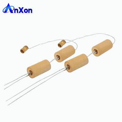 Cylinder type high voltage AC ceramic capacitor 35KV 10pf Customized Capacitor supplier