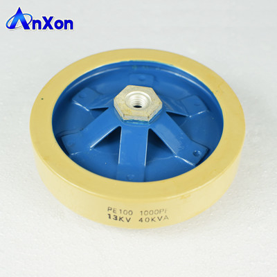 Ceramic disc Condensador 12KV 1000PF 90KVA RF plasma generators capacitor supplier