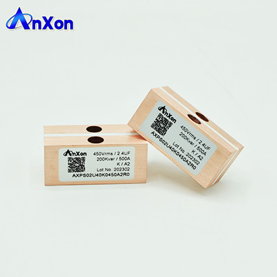 800V 0.33UF 300A Power Ratings 200Kvar Power Film Capacitors AXPS00U33K0800A1R0 supplier