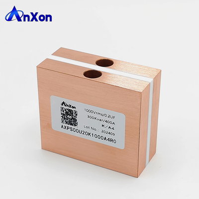 1000V 0.2UF 400A High-Frequency Film Capacitors For Ship Electronics AXPS00U20K1000A4R0 supplier