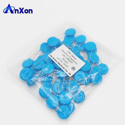 High Voltage Disc Ceramic Capacitor 10KV 1200PF  Blue coated disc Low DF Ceramic Capacitor supplier